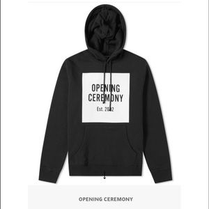 Opening Ceremony Box Logo Hoodie S/P Black Unisex